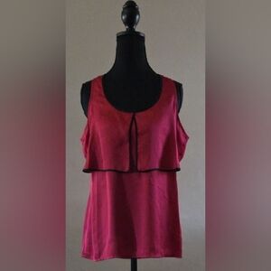 Milano Vibrant Red Silky Top